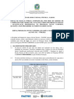 Governo Do Estado Do Rio de Janeiro Secretaria de Estado de Ciência, Tecnologia e Inovação Fundação de Apoio A Escola Técnica