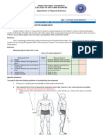 Module 1 Body Measurement Guidelines