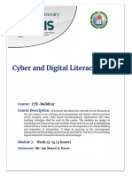 Learning Module 7 - Cyber and Digital Literacies