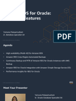 Amazon RDS For Oracle Advanced Features