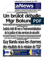 Un Brûlot Déballe MGR Bokundoa: Justicia Asbl Dit Non À L'instrumentalisation de La Justice Et Des Services de Sécurité