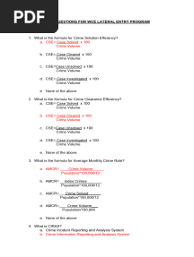 Didm Questions For Wce Lateral Entry Program