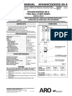 ARO AF0409C Two Ball Piston Pump Datasheet