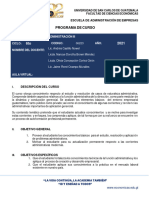 Programa Administración Iii 2021