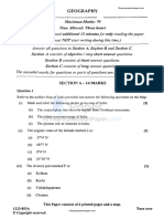 ISC Geography 2023 Question Paper