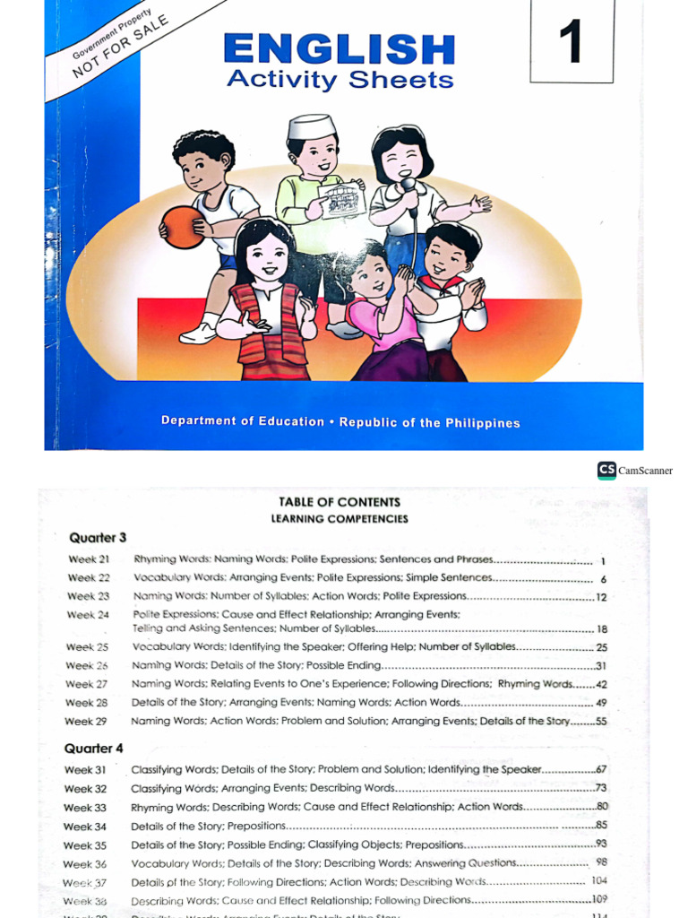 English Activity Book Grade 1 | PDF