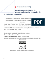 Articulo TII - Violencia y Autoestima en Estudiantes de Instituciones Educativas Estatal y Particular de La Ciudad de Lima, 2023.