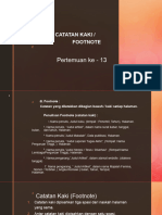 TM 13 Footnote (Catatan Kaki)