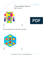 Skill: Visual::Worksheet Number:26: 1 - Count The Number of Triangles in The Figure ?