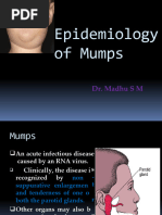 Epidemiology of Mumps