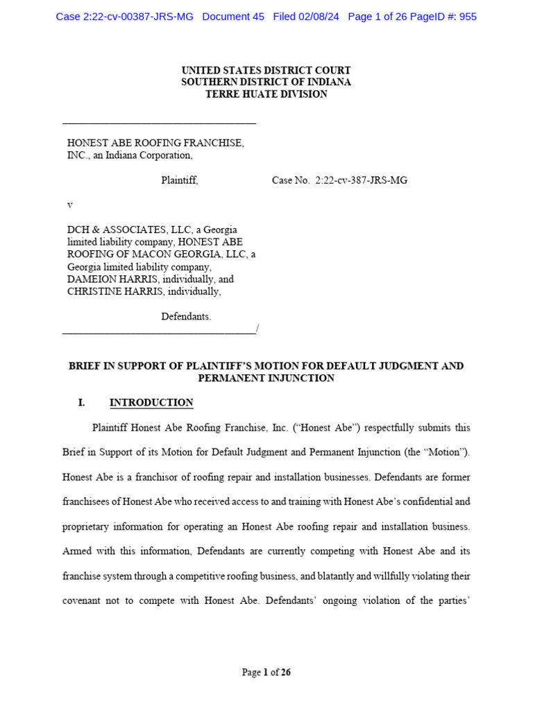 Motion For Default Judgment Pdf Editor
