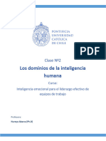 Clase 2. Los Dominios de La Inteligencia Humana