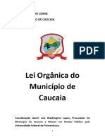 LEI ORGANICA CAUCAIA - ATUALIZADA