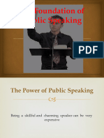 The Foundation of Speaking