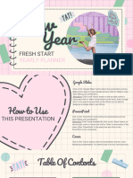 Copia de Cute Pastel New Year Fresh Start Yearly Planner Education Presentation