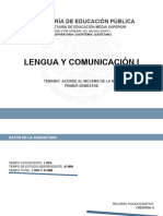 T - Lengua y Comunicacion I