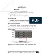 Modul 10 - Array 2 Dimensi