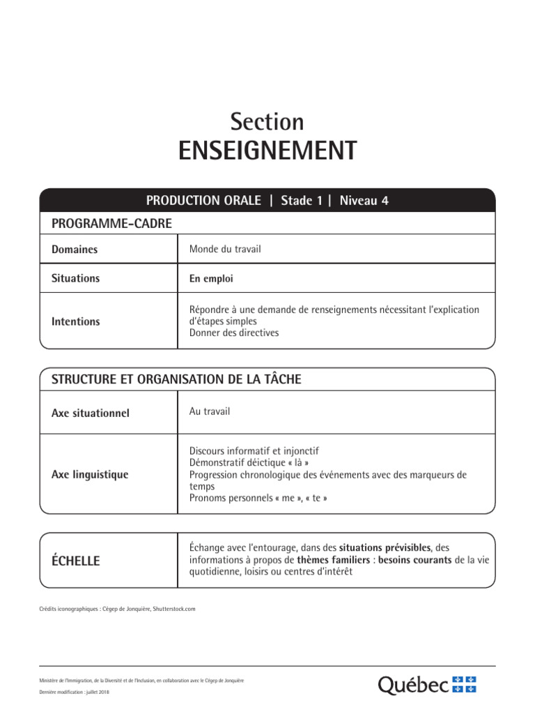 Consignes simples au travail : Guide FLI | PDF | Discours (linguistique)
