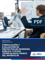 Formulación y Evaluación de Proyectos de Inversión Pública y Fichas Técnicas en El Marco Del Invierte - Pe