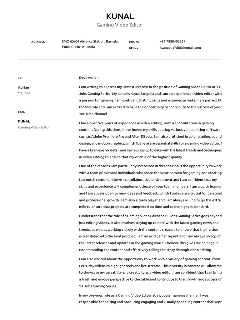 Kunal cover letter pdf editing human communication