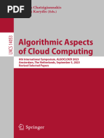 Algorithmic Aspects of Cloud Computing: Ioannis Chatzigiannakis Ioannis Karydis