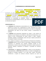 TERMO DE COMPROMISSO DE CONFIDENCIALIDADE - AGENTE COMPLIANCE Versão 2022