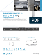 Ficha Técnica TUBO LED T8 ILUKON 18W UL