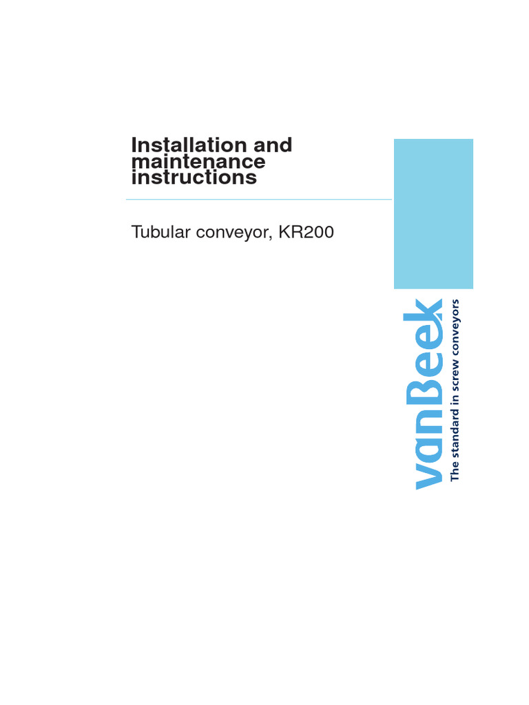 620385.a - Installation and Maintenance Instructions | PDF | Bearing ...