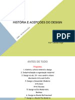 História e Acepções Do Design