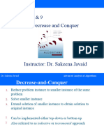 AAA - Lecture 8 - 9 Decrease and Conquer