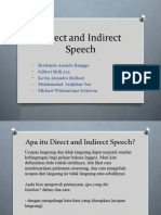 Direct and Indirect Speech 