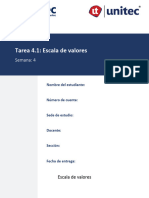 Tarea 4.1 Escala de Valores