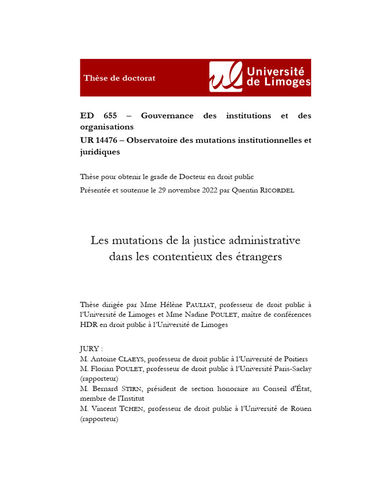 Mutations de la justice administrative | PDF | Justice | Crime et violence