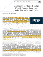 1996 - Towards A Taxonomy of Failed States in The New World Order - GROS