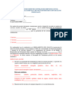 Modelo Escisión Contrato de Servicios Encargado y Devolución Documentación