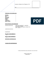 Blank Resume Format