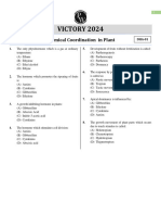 Chemical Coordination in Plants - Daily Home Assignment 01