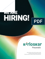 Hiring at Kirloskar Pneumatic