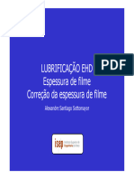 03 Lubrificação EHD - Espessura de Filme - Correções Da Espessura