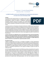 Offre de Post Doctorat Projet REVEA 1694866949