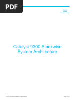 Cisco Catalyst 9300 Stackwise System Architecture