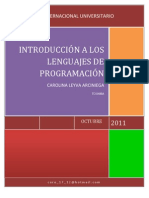 Introducción A Los Lenguajes de Programación