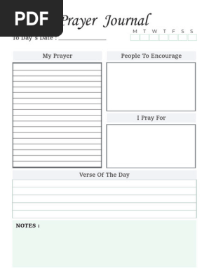 prayer journal