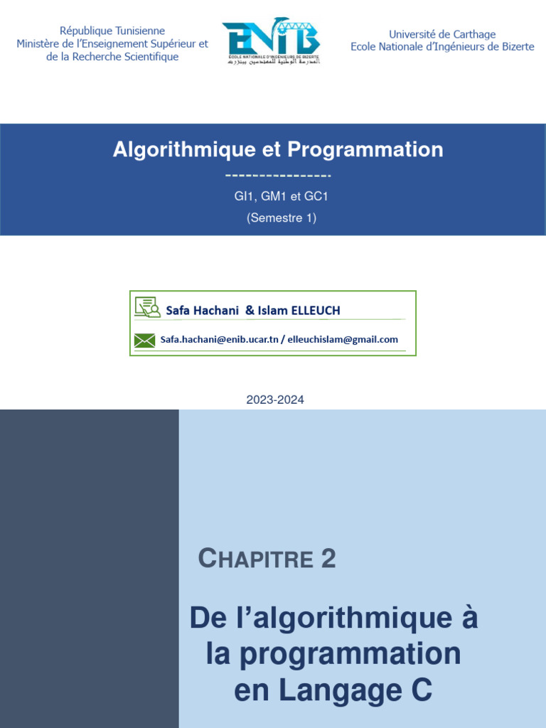 Structures de Contrôle en Langage C | PDF | Structure de contrôle ...