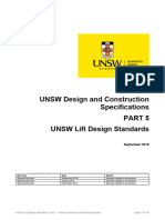 UNSW Lift Design Standards