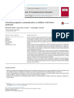 Assessing Pragmatic Communication in Children With Down Syndrome