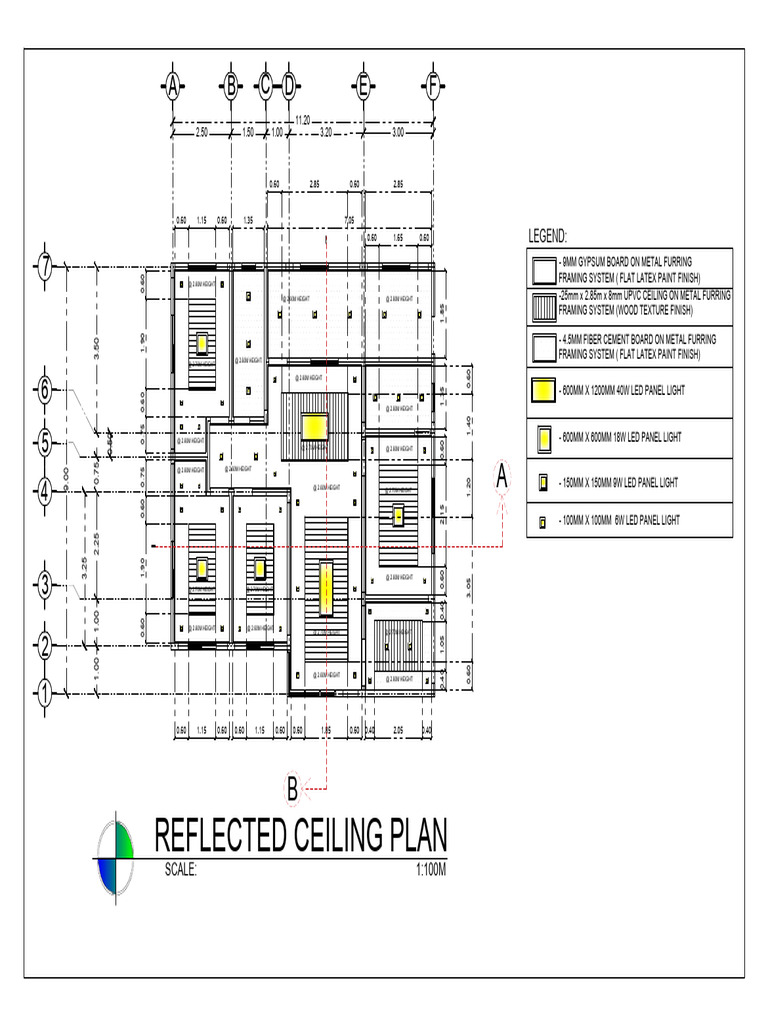 Reflected Ceiling Plan | PDF | Structural Engineering | Architectural ...