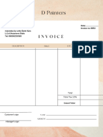 Watercolor Neutral Professional Business Invoice