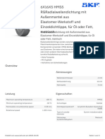 SKF 6X16X5 HMS5 RGRadialwellendichtung Mit Außenmantel Aus Elastomer-Werkstoff Und Einzeldichtlippe, Für Öl Oder Fett, Metrisch Specification