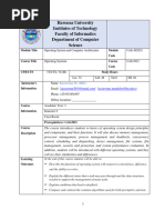 OS Course Outline